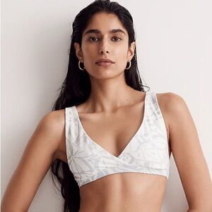 Madewell Reversible Bikini Top in Abstract Flora